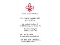 Logo - Arch. Giovanna AMBROSETTI email: gio.ambro@alice.it