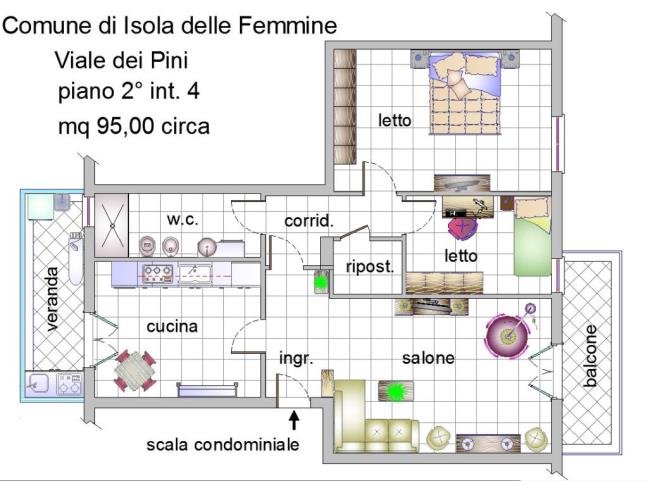 Anteprima foto 6 - Appartamento in Vendita a Isola delle Femmine (Palermo)
