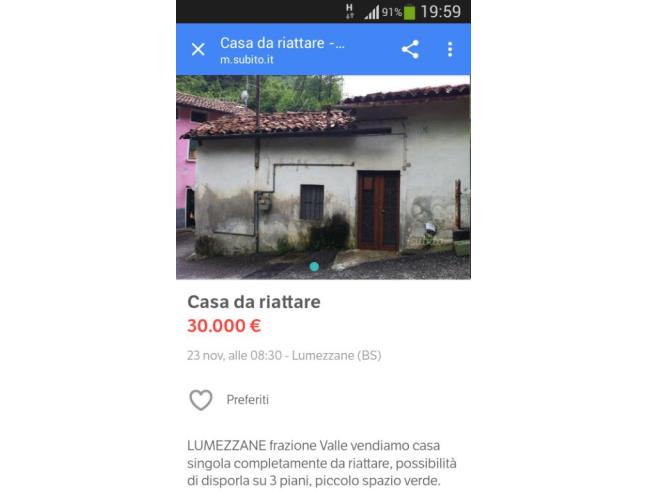 Anteprima foto 1 - Casa indipendente in Vendita a Lumezzane - Sant'apollonio