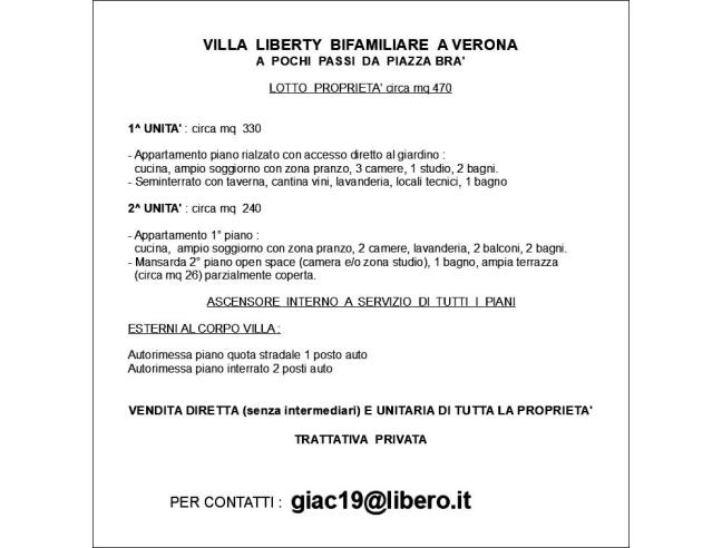 Anteprima foto 3 - Villa in Vendita a Verona - Centro Storico