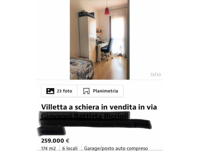 Anteprima foto 4 - Villetta a schiera in Vendita a Treviso - Santa Bona