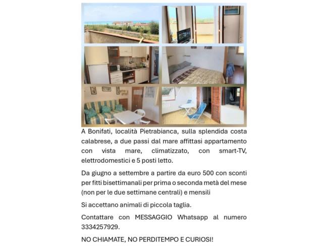 Anteprima foto 6 - Affitto Appartamento Vacanze da Privato a Bonifati (Cosenza)