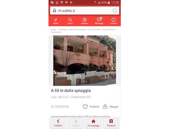 Anteprima foto 7 - Affitto Appartamento Vacanze da Privato a Castelsardo (Sassari)