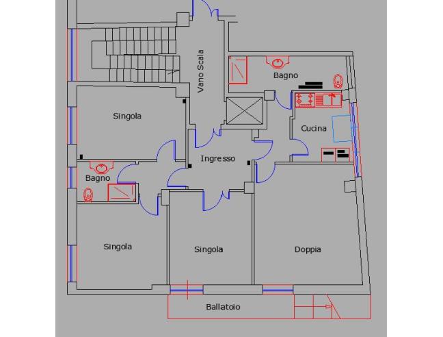 Anteprima foto 2 - Affitto Camera Singola in Appartamento da Privato a Roma - Bologna