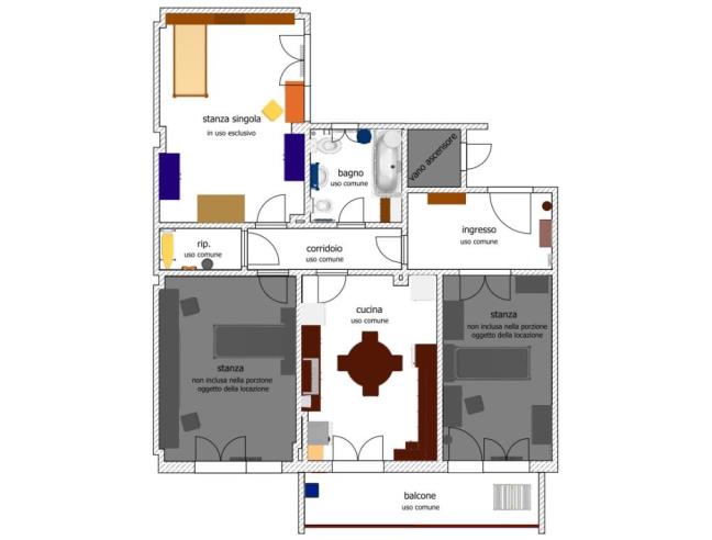 Anteprima foto 8 - Affitto Camera Singola in Appartamento da Privato a Roma - Collatino