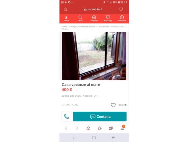 Anteprima foto 2 - Affitto Casa Vacanze da Privato a Arborea (Oristano)