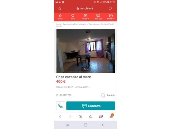 Anteprima foto 3 - Affitto Casa Vacanze da Privato a Arborea (Oristano)