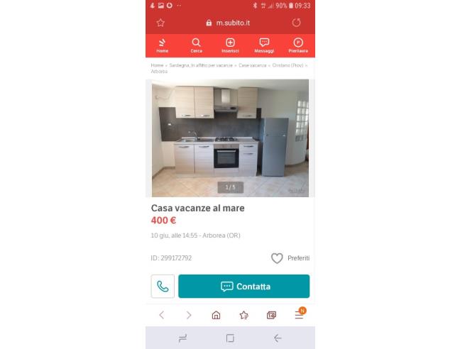Anteprima foto 4 - Affitto Casa Vacanze da Privato a Arborea (Oristano)