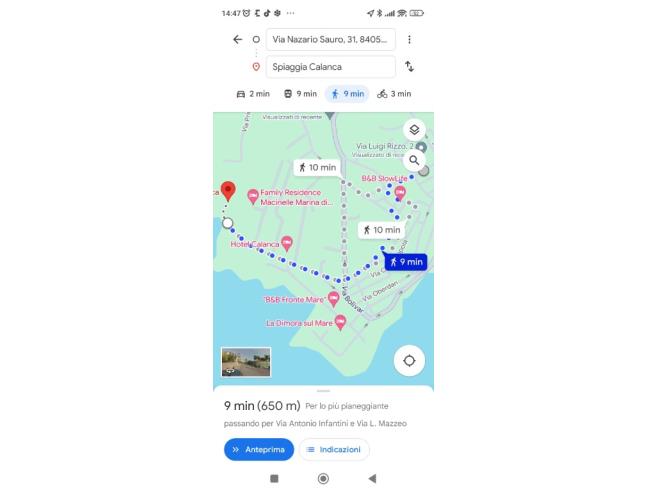 Anteprima foto 3 - Affitto Casa Vacanze da Privato a Camerota - Marina Di Camerota