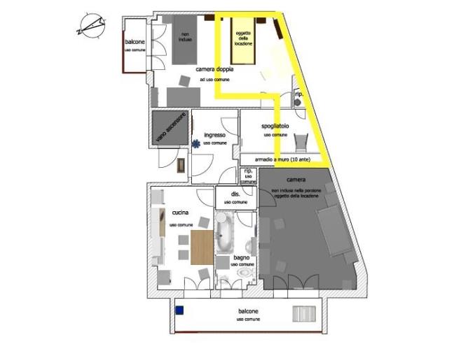 Anteprima foto 8 - Affitto Stanza Posto letto in Appartamento da Privato a Roma - Collatino