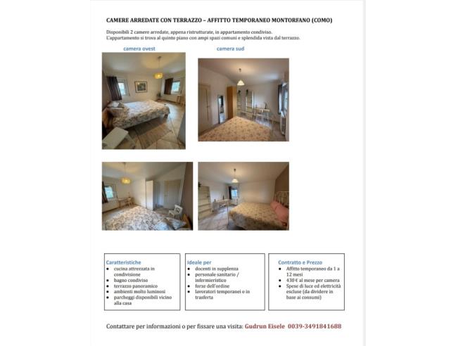 Anteprima foto 8 - Affitto Stanza Singola in Appartamento da Privato a Montorfano (Como)