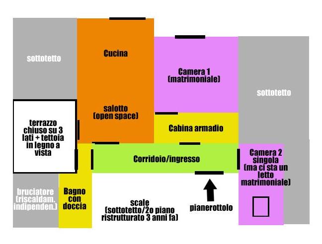 Anteprima foto 1 - Affitto Stanza Singola in Mansarda da Privato a Dronero (Cuneo)