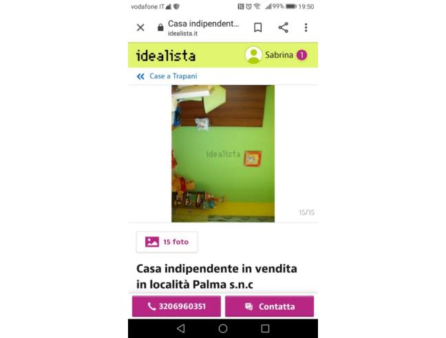 Anteprima foto 4 - Affitto Villetta a schiera Vacanze da Privato a Trapani - Marausa