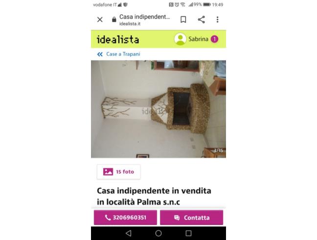 Anteprima foto 5 - Affitto Villetta a schiera Vacanze da Privato a Trapani - Marausa