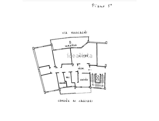 Anteprima foto 3 - Appartamento in Affitto a Cagliari (Cagliari)