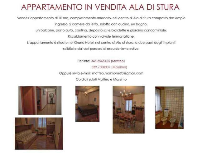 Anteprima foto 1 - Appartamento in Vendita a Ala di Stura (Torino)