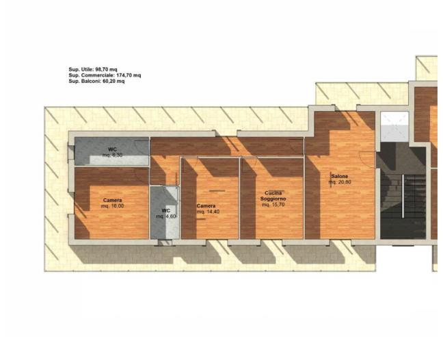 Anteprima foto 5 - Appartamento in Vendita a Monreale (Palermo)