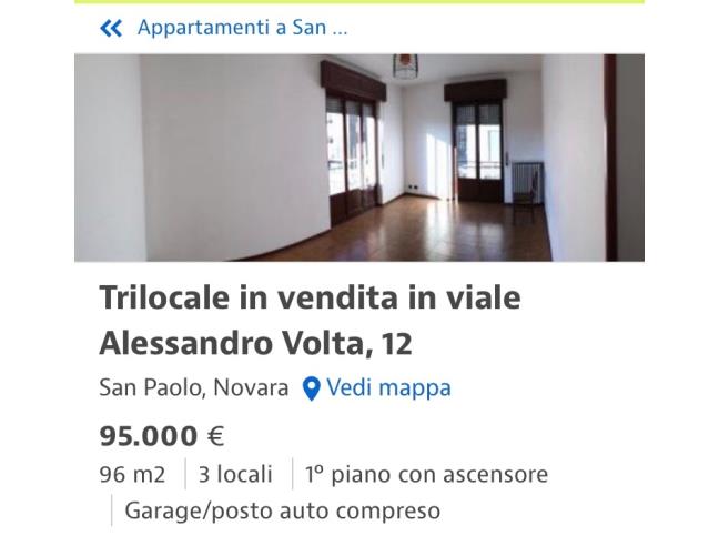 Anteprima foto 1 - Appartamento in Vendita a Novara - San Paolo