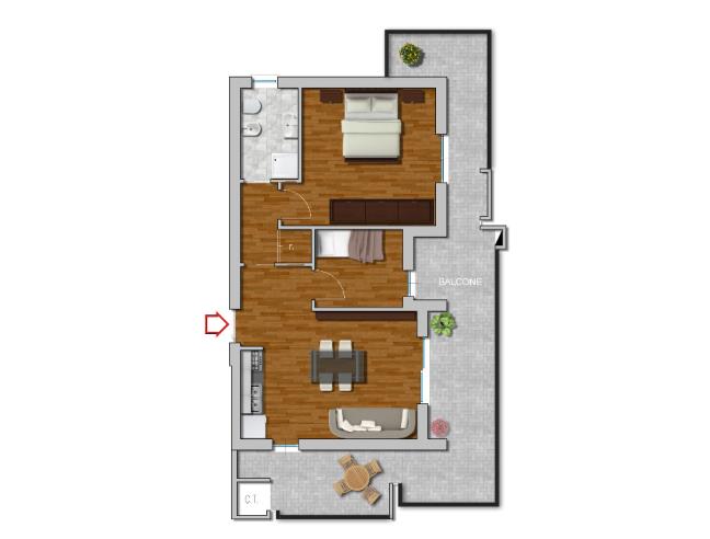 Anteprima foto 8 - Appartamento in Vendita a Roma - Boccea