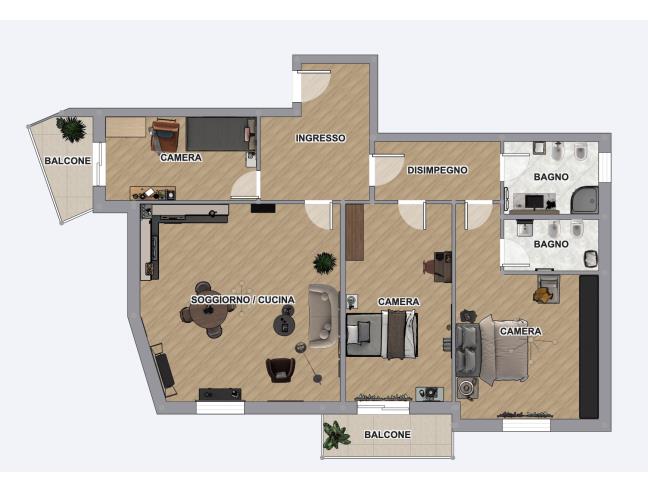 Anteprima foto 2 - Appartamento in Vendita a Roma - Romanina