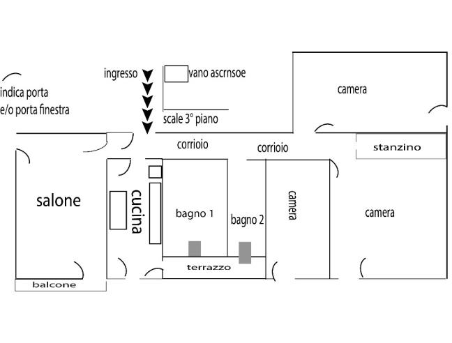 Anteprima foto 2 - Appartamento in Vendita a Sassari (Sassari)