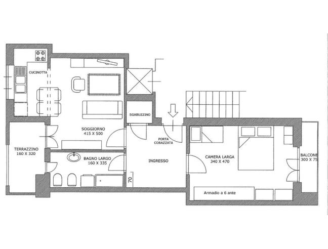 Anteprima foto 2 - Appartamento in Vendita a Torino - Pozzo Strada