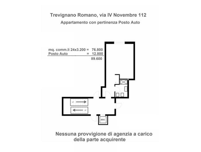 Anteprima foto 4 - Appartamento in Vendita a Trevignano Romano (Roma)