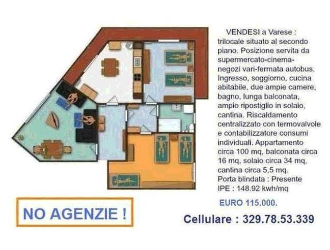 Anteprima foto 1 - Appartamento in Vendita a Varese (Varese)