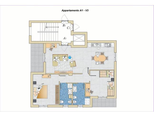 Anteprima foto 3 - Appartamento nuova costruzione a Vairano Patenora - Vairano Scalo