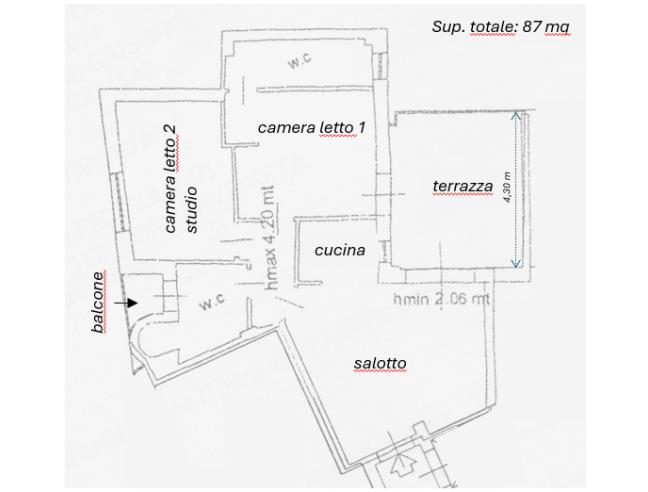 Anteprima foto 7 - Attico in Affitto a Salerno (Salerno)