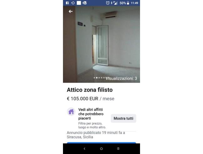 Anteprima foto 3 - Attico in Affitto a Siracusa - Centro città