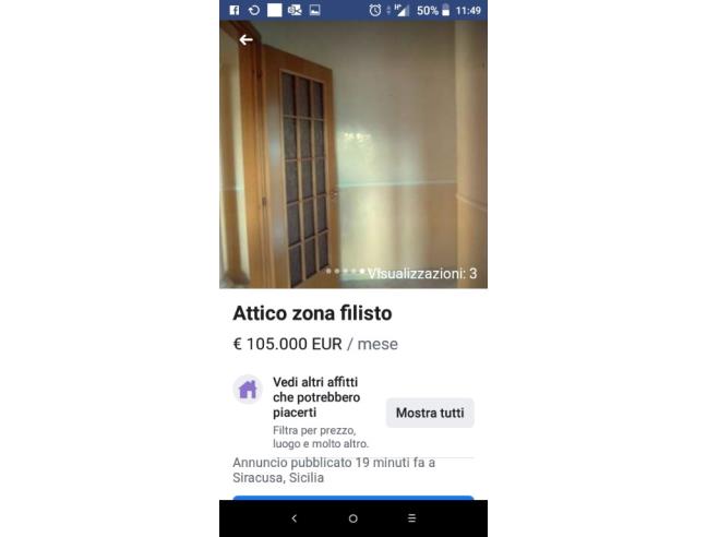 Anteprima foto 4 - Attico in Affitto a Siracusa - Centro città