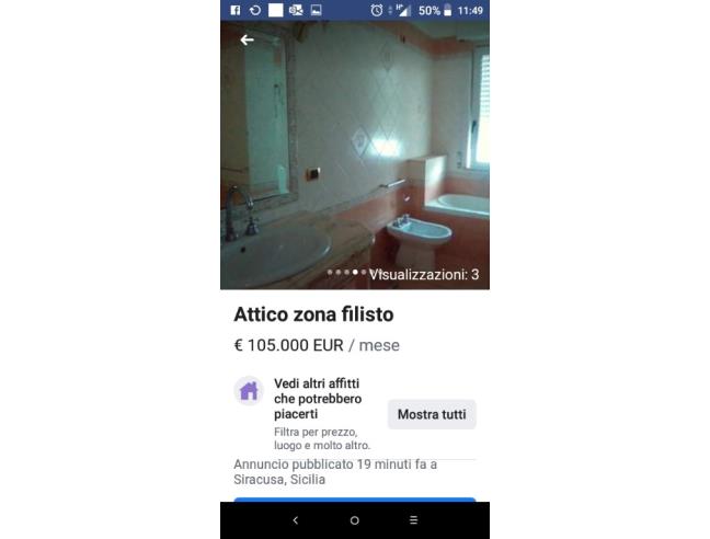 Anteprima foto 5 - Attico in Affitto a Siracusa - Centro città