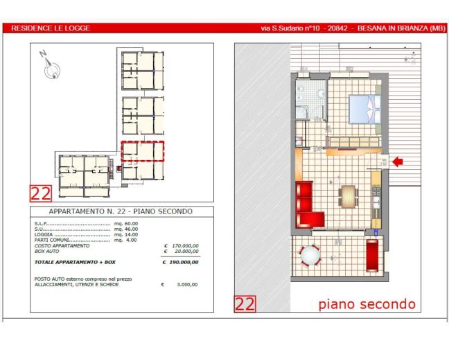 Anteprima foto 7 - Attico in Vendita a Besana in Brianza - Villa Raverio