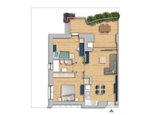 Anteprima foto 2 - Attico in Vendita a Roma - Settebagni