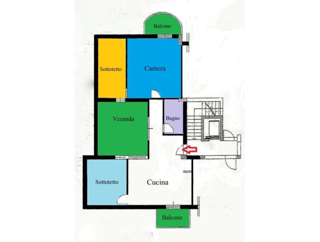 Anteprima foto 3 - Attico in Vendita a Torrenova (Messina)