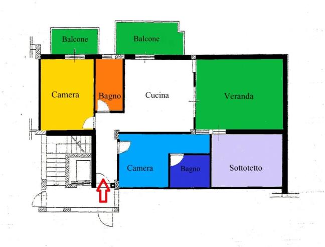 Anteprima foto 4 - Attico in Vendita a Torrenova (Messina)