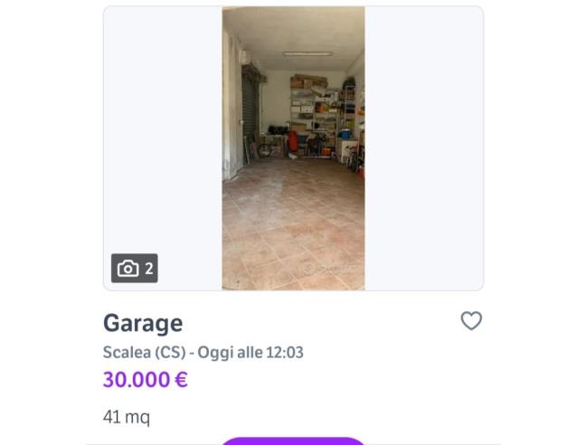 Anteprima foto 1 - Box/Garage/Posto auto in Vendita a Scalea (Cosenza)