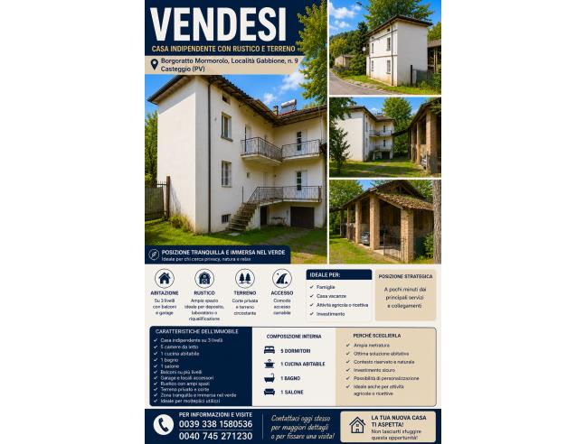 Anteprima foto 1 - Casa indipendente in Vendita a Borgoratto Mormorolo - Ca' Bernocchi