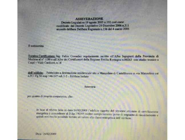 Anteprima foto 7 - Casa indipendente in Vendita a Castelfranco Emilia - Manzolino