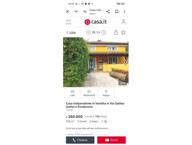 Anteprima foto 1 - Casa indipendente in Vendita a Pordenone (Pordenone)