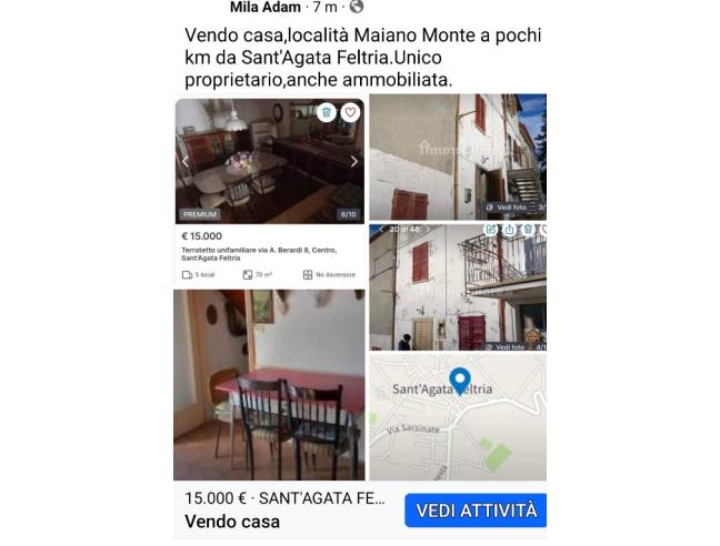 Anteprima foto 1 - Casa indipendente in Vendita a Sant'Agata Feltria - Maiano