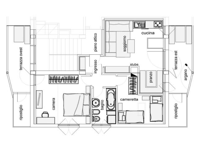 Anteprima foto 8 - Mansarda in Vendita a Colle Santa Lucia (Belluno)