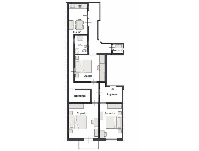 Anteprima foto 8 - Porzione di casa in Affitto a Catania - Barriera