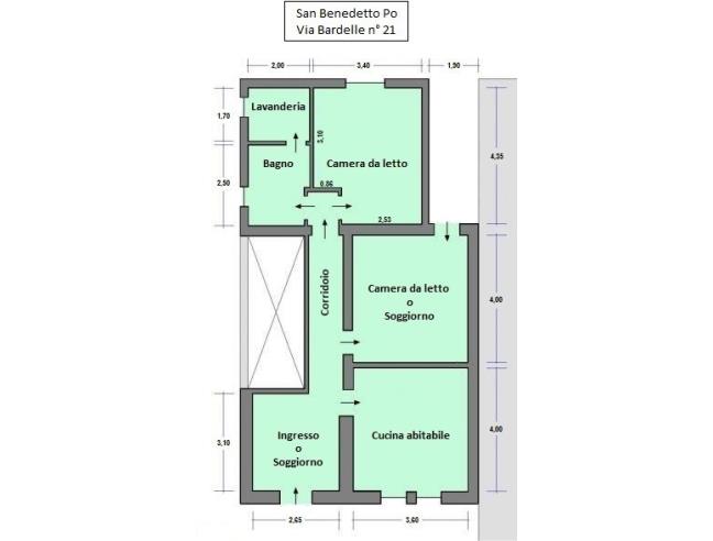 Anteprima foto 1 - Porzione di casa in Affitto a San Benedetto Po (Mantova)
