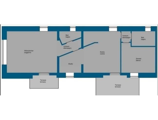 Anteprima foto 6 - Porzione di casa in Vendita a Castellina in Chianti - Topina