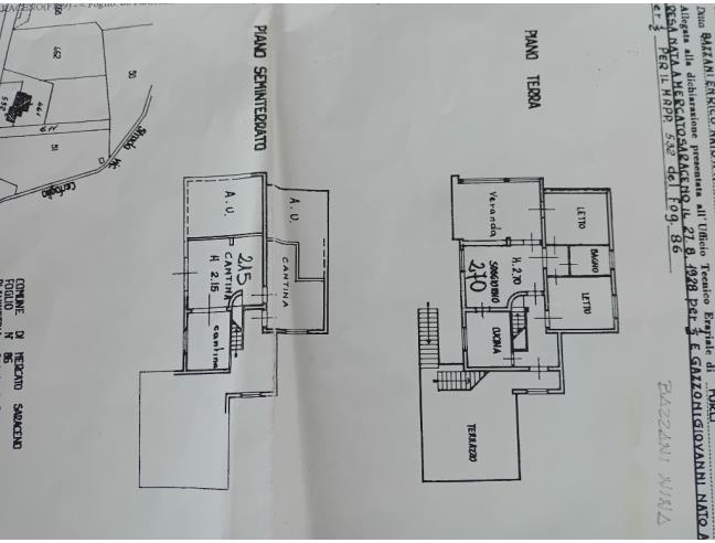 Anteprima foto 1 - Porzione di casa in Vendita a Mercato Saraceno (Forlì-Cesena)