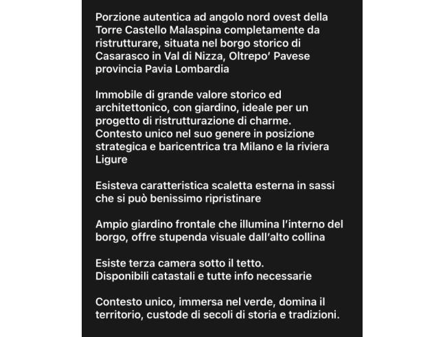 Anteprima foto 5 - Porzione di casa in Vendita a Val di Nizza (Pavia)