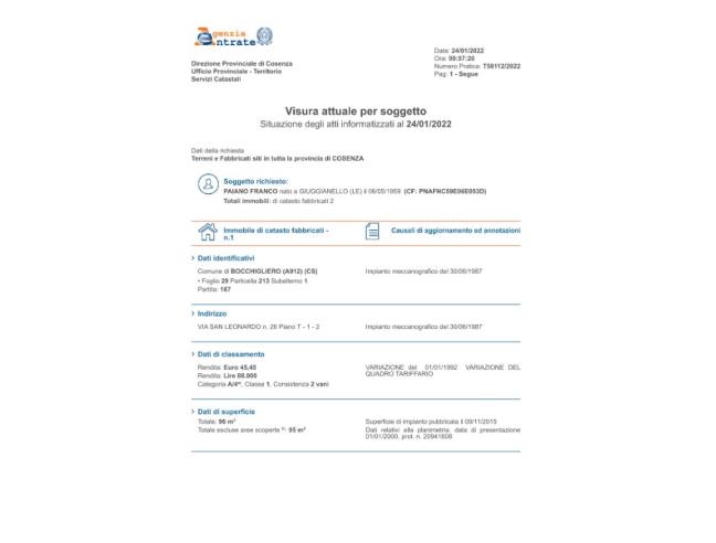 Anteprima foto 7 - Rustico/Casale in Vendita a Bocchigliero (Cosenza)