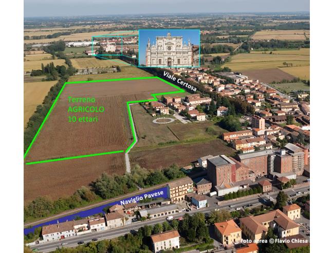 Anteprima foto 1 - Terreno Agricolo/Coltura in Vendita a Certosa di Pavia (Pavia)